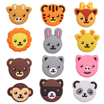 1-12buc Animale, Panda, Leu, Câine PVC Pantof Farmece Accesorii de Designer Bloca Catarama Bloca Decoratiuni pentru Copii Croc Jibz Mansete 16