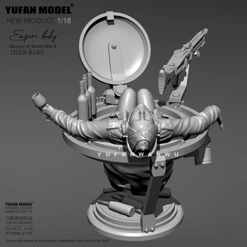 1/18 YUFAN MODEL Rășină model kituri figura frumusete incolor și auto-asamblate YFWW-2116