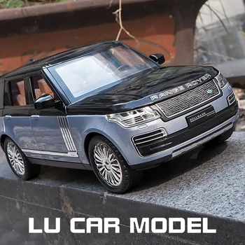 1:24 Land Rover Range Rover 2022 SUV din Aliaj turnat sub presiune Model de Mașini de Jucărie de Sunet de Lumină Vehicul Auto Jucarii Pentru Copii de Colecție Cadou 6