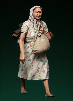 1/35 Rășină Figura Kit Model 086 refugiați ruși, 1941-45 Unul Cifre Neasamblate nevopsite Sus 1