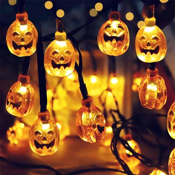 1,5 m Decor de Halloween Șir LED Lumini de Felinar Acasă în aer liber, Petrecere Ghirlanda de Lumina dovleac fantoma bat Banner Happy Halloween 4