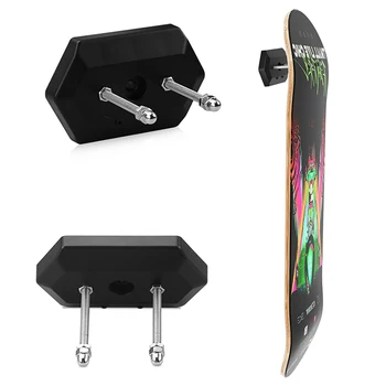 1 buc Skateboard Rack de Afișare ABS Suport de Perete Fix pentru Interior cu Montare pe Skateboard Plutitoare de Stocare Nu Perforarea Suportului de Instalare Rapidă 6