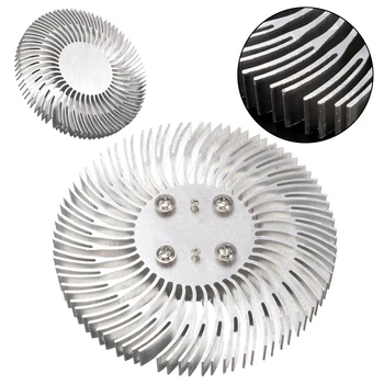 1 buc x Rotund Spirală Aluminiu radiator Radiator 90*10mm Pentru 10W Putere Mare LED Lampă accesorii 4