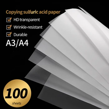 10/20/50/100 Coli A4/A3 Translucid, Hârtie De Calc Hârtie De Copiat Pentru Desen Caligrafie Ambarcațiuni Scris Schiță De Artă