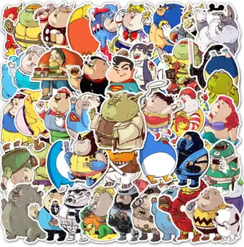 10/30/50pcs Mixt Gras Erou Anime Autocolant Amuzant de Desene animate Drăguț Sticker Laptop Copii Jucării Diy Masina Chitara Frigider Decal Decor Autocolant 2