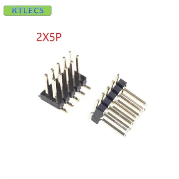 10 Buc 2x5 Pozițiile 10 Pin 1,27 MM de sex Masculin PCB Antet Dublu Rând Drept PCB SMT Aur Flash Rohs, fără Plumb 2