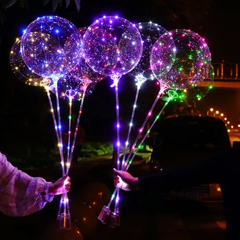10 Pachete de Lumină LED-uri de Până BoBo Baloane, Decor Interior sau în aer liber de Ziua de Nunta Petrecere de Anul nou Sărbători de Crăciun 10
