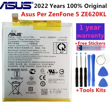 100% Original ASUS Mare Capacitate C11P1708 Telefon Bateriei Pentru Asus Pe ZenFone 5 ZE620KL 3300mAh +Instrumente Gratuite