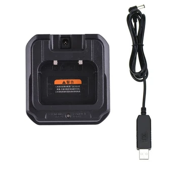 100% Original Baofeng UV-9R PLUS Walkie Talkie Adaptor USB Încărcător de birou BF-9700 A58 Două Fel de Radio, Baterie Li-ion Accesorii 2