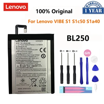 100% Original BL250 2420mAh Pentru Lenovo VIBE S1 S1c50 S1a40 VIBE S1Lite S1La40 Bateriei Reîncărcabile Baterii de Telefon Bateria