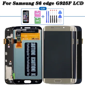 100% Original Display Pentru Samsung Galaxy S6 Edge G925 G925I G925F Display LCD Touch Screen Digitizer Asamblare