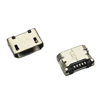 100buc 5pin 6.4 mm Nr. partea conector Micro USB Plat Gura scurt pin DIP2 port de Date la portul de Încărcare conector pentru Mobil end plug 9