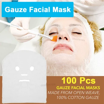 100buc Facial Masca de Tifon 100% Bumbac Machiaj Permanent Tifon Pentru Salon de Înfrumusețare Management Piele Moale Masca de Înaltă Frecvență Tratamente 9