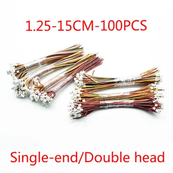 100buc Mini Micro JST 1.25 mm 2/3/4/5/6/7/8/9/10Pin Singur Cap/Cap Dublu Plug cu 15cm Electronice Conectori de Sârmă 15