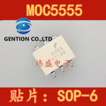 10BUC Decuplare MOC5555 densități SOP6 F5555 MOC5555SR2M FOD5555 în stoc 100% nou si original 2