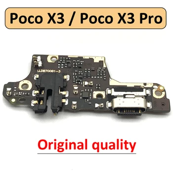 10buc/Lot, Conector Dock Încărcător Micro USB Port de Încărcare Cablu Flex Microfon Bord Pentru Xiaomi POCO X3 NFC / Poco X3 Pro 9