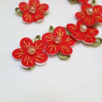 10buc/lot manual diy flori colorate patch-uri pentru îmbrăcăminte 3D florale zână florale parche aplici parches bordados ropa para 11