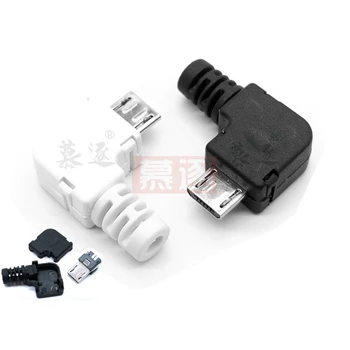 10BUC/LOT Micro USB 5Pin de sex Masculin conector plug Negru/Alb sudare Date OTG interfață linie de DIY accesorii cablu de date 8