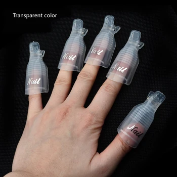 10BUC Plastic Nail Art Soak Off Capac Clipuri de Unghii Remover poloneză Clip Nail Cleaner Degresant Sfaturi Pentru Degete Instrumente