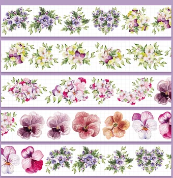 10m Flori de Primăvară animale de COMPANIE Washi Tape 13