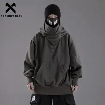 11 BYBB E ÎNTUNERIC 2021 Ninja Dublu Decolteu Pulover de Bumbac Techwear Harajuku Bărbați Hoodie Hip Hop Streetwear Hanorace Jachete 9