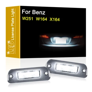12V LED Lămpii Numărului de Înmatriculare Pentru Benz R-Class W251 06-11 ML-Class W164 05-11 GL-Class X164 07-12 Alb de Lumină de inmatriculare de Asamblare