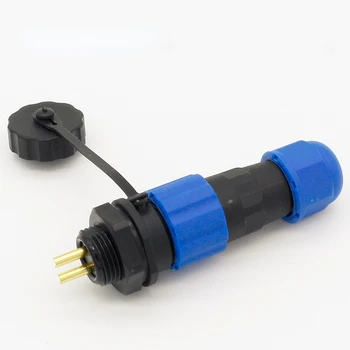 13mm SD13 2 pini conector impermeabil, Putere conectori de sârmă, cablu, conectori , conectori auto, Plug-and-socket, IP68 8