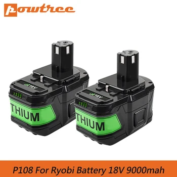 18V 9000mAh Li-ion Baterie Reîncărcabilă pentru Ryobi P108 O+ Acumulator Instrument de Putere BPL1820 P108 P109 P106 P105 P104 P103 RB18L50 13