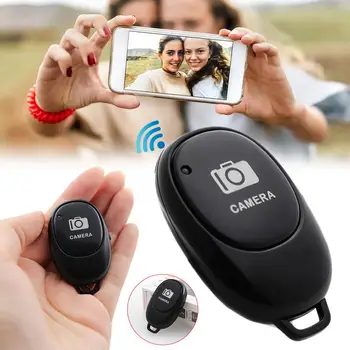 1buc Bluetooth 4.0 Butonul de Comandă la Distanță Controler Wireless Self-Timer Camera Stick de Eliberare a Declanșatorului de Telefon Monopod Selfie