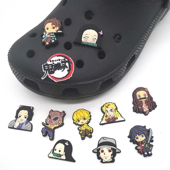 1BUC desene animate Drăguț anime pantofi Farmece Jibz pentru croc și Ace de Decoratiuni pentru bărbați și femei 15
