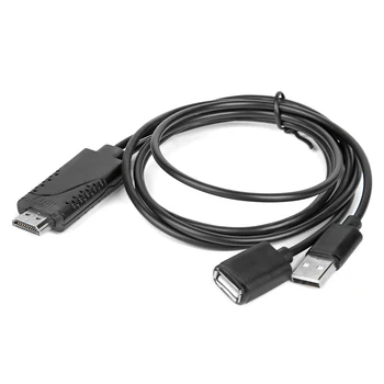 1M USB Feminin compatibil HDMI de sex Masculin 1080P HDTV TV Digital AV Adaptor Cablu Convertor Cablu pentru IOS Android Suport 8pini 14