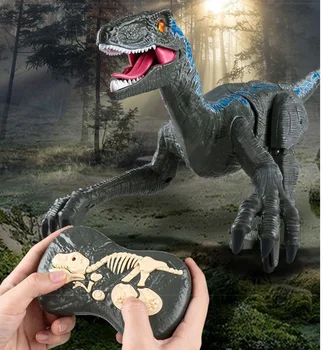 2.4 G RC Dinozaur Inteligent Raptor Electric Mersul pe jos Animale Jucării Control de la Distanță Jurassic Dinozaur Jucărie Pentru Copii cadouri 16
