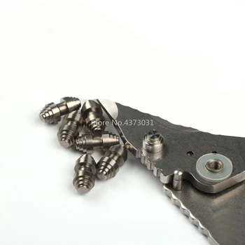 2 buc DIY TI2 aliaj de titan briceag șurub cuțit DIY Nit de Deschidere și de închidere unghii/împingând unghii 4