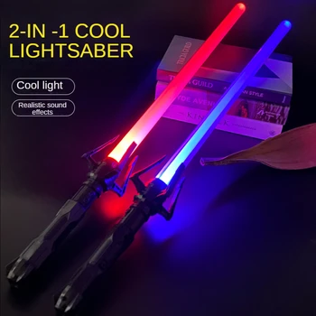 2 buc Laser RGB 7 Culori Schimbare Sabie cu Laser Jucarii Sabie de Lumină Copii Soundfonts Force FX FOC Blaster Jucării Jedi Sabie cu Laser Cadou 3