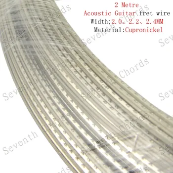 2 Metri de cupru si nichel (Aliaj de Cupru-Nichel) Chitara cu Grif Linie Fret Wire Pentru chitara Acustica / Latime 2.0 mm & 2.2 mm & 2.4 mm