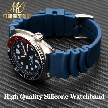 20 22mm Scufundări 007 Silicon Watchband pentru Seiko SKX007/SRPA21J1 SBBN013 SRP601J1 Nr. 5 Apă Fantomă Conserve de Sport Mansete Curea