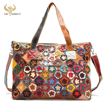 2021 Multi-Colorate din Piele de Calitate Brand de Lux Doamnelor Mozaic Mare Pungă Geantă de mână, geanta de Umar Femei Design Tote sac 668