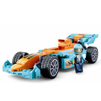 2021 SLUBAN Formula 1 Viteza Campionilor F1 Racing Super Masina Vehicul DIY Blocuri Kit Cărămizi Moc Model de Jucării Pentru Copii Cadouri 15