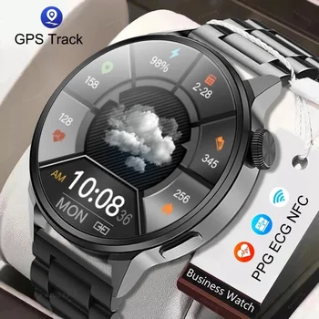 2022 Noi NFC Smart Watch Barbati Personalizate Apel Sport Track GPS Ceasuri Femei de Ritm Cardiac ECG Pentru Smartwatch Samsung/Huawei/Xiaomi 14