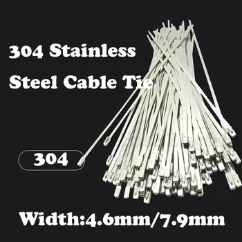 20buc 304 din oțel inoxidabil Marine de Metal Cablu de Blocare de Sârmă de Metal Cablu Zip Cravată în aer liber marin puternic cordon de curele