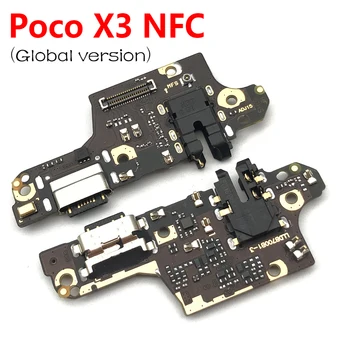 20buc/Lot, USB Port de Încărcare microfon Microfon Conector Dock Bord Flex Cablu Pentru Xiaomi POCO X3 NFC / Poco X3 Pro Repararea Părți