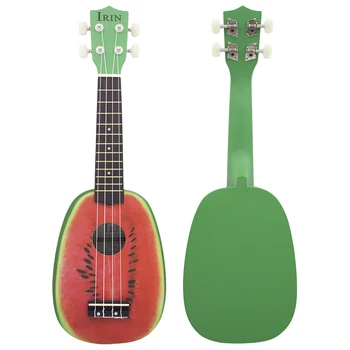 21 Inch Ukulele 4 Siruri De Caractere Chitara Hawaiian Tei Soprana Pepene Verde Ukulele Copiii Instrument Muzical Cadou Jucarii Mini Guitarra 14