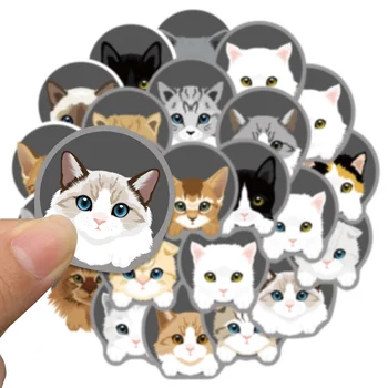 24buc Japoneză Eticheta de Papetărie Album Jurnal de Hârtie Mici Kawaii Decorative Pisica Jurnalul Autocolante Drăguț Scrapbooking 13