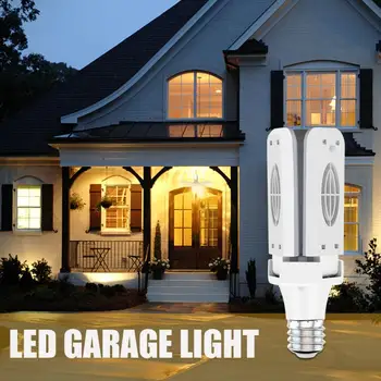 30/40W Super-Luminoase, Pliante Lumini LED Garaj Lumini Plafon Deformabile lumina Zilei Becuri Depozit Atelier de Deformare Lampa 12