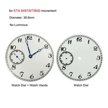 38.8 mm Ceas Digital Manual de Apelare Mâini, Fără Luminos pentru ETA6497/ST3600 Mișcare Accesorii Ceas 13