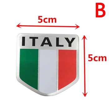 3D Aluminiu Italia masina Autocolant Auto Insigna Decal Italia Flag Auto-styling accesorii Emblema autocolante