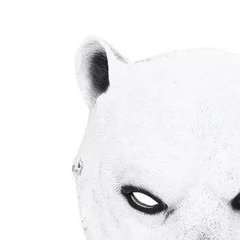 3D Halloween Urs Polar Masca Ușor Faciale Acoperi Noutate Realist Jumătate Masca de Fata pentru Festivalul de Decor Cosplay Costum Petrecere 3