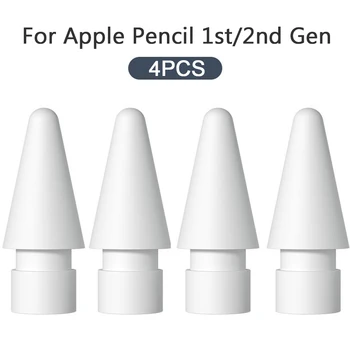 4 Pachet Înlocuire Sfat Pentru Apple Pencil Sfat de Schimb Peniță Pentru Apple Pencil 1-a/a 2-a Generație Peniță de Stilou Sfat 2