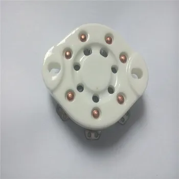 4buc tub ceramic socket loc GZC7-13 la 7 pini seat tube soclu de argint jos pentru 1625 FU25 amplificator