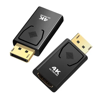 4K DisplayPort la HDMI-Adaptor compatibil 1080P de sex Masculin la Feminin Audio Video, Cablu Adaptor DisplayPort la HDMI Converter Pentru PC TV